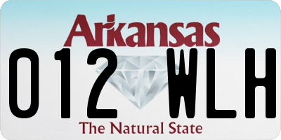 AR license plate 012WLH