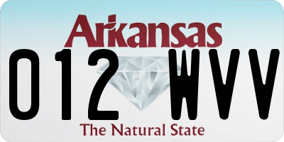 AR license plate 012WVV