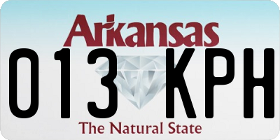 AR license plate 013KPH