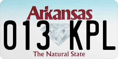 AR license plate 013KPL