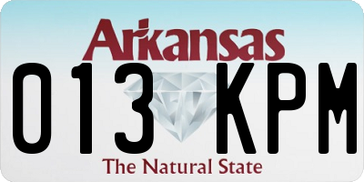 AR license plate 013KPM