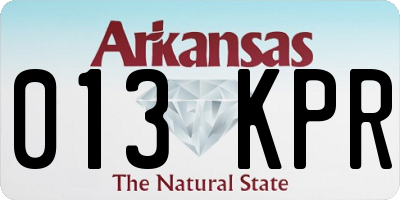 AR license plate 013KPR