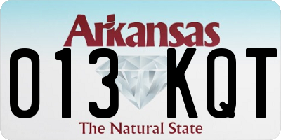AR license plate 013KQT