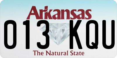 AR license plate 013KQU