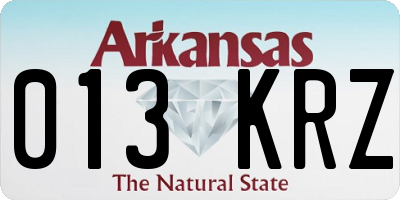 AR license plate 013KRZ