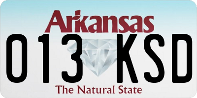 AR license plate 013KSD