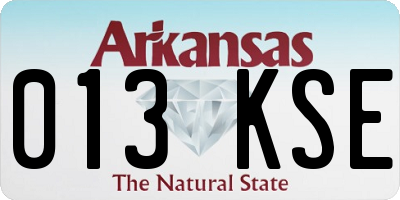 AR license plate 013KSE