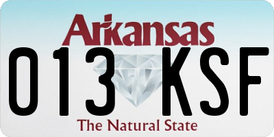 AR license plate 013KSF