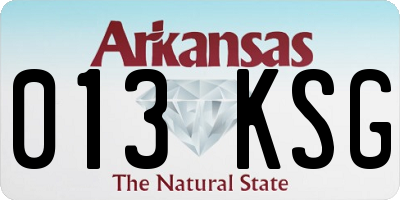 AR license plate 013KSG