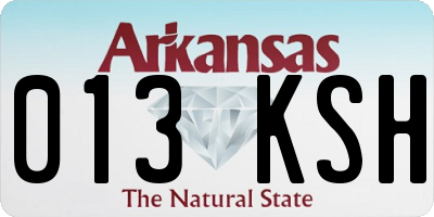 AR license plate 013KSH