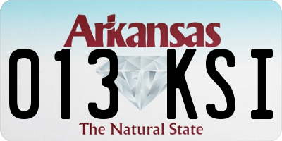 AR license plate 013KSI