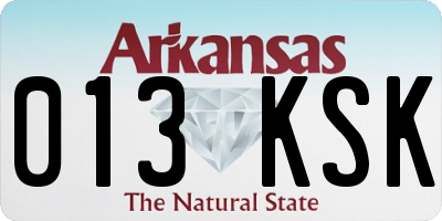 AR license plate 013KSK