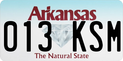 AR license plate 013KSM