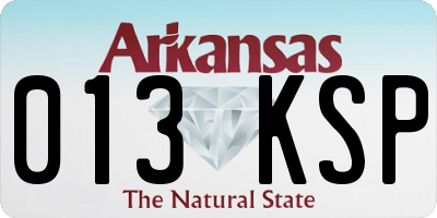 AR license plate 013KSP