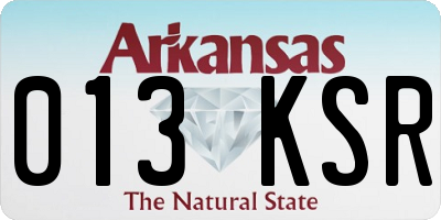 AR license plate 013KSR