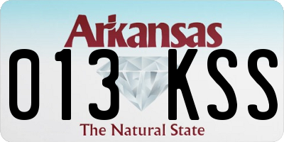 AR license plate 013KSS