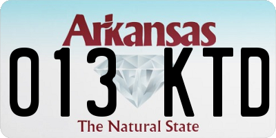AR license plate 013KTD