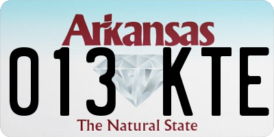 AR license plate 013KTE