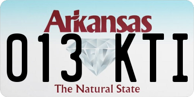 AR license plate 013KTI