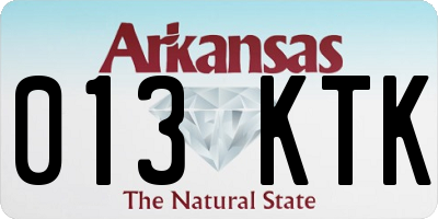 AR license plate 013KTK