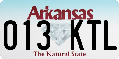 AR license plate 013KTL