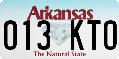 AR license plate 013KTO