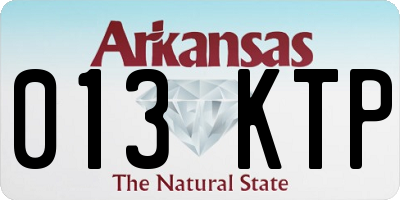 AR license plate 013KTP