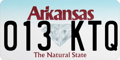 AR license plate 013KTQ