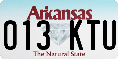 AR license plate 013KTU