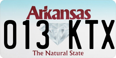 AR license plate 013KTX