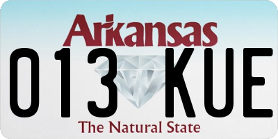 AR license plate 013KUE