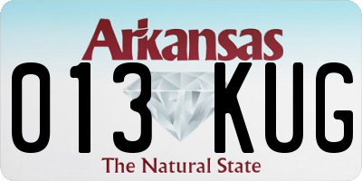 AR license plate 013KUG