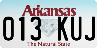 AR license plate 013KUJ
