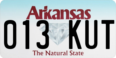 AR license plate 013KUT
