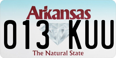 AR license plate 013KUU
