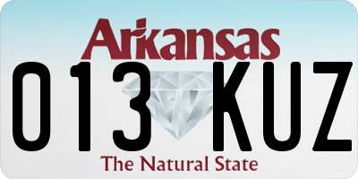 AR license plate 013KUZ