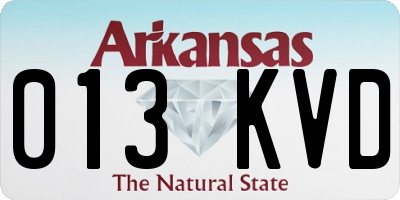 AR license plate 013KVD