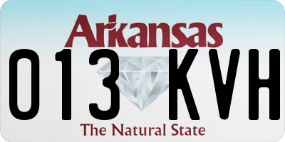 AR license plate 013KVH
