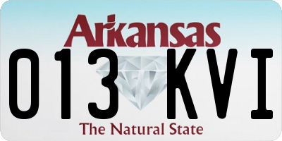 AR license plate 013KVI
