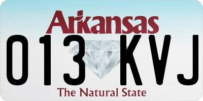 AR license plate 013KVJ