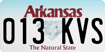 AR license plate 013KVS