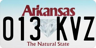 AR license plate 013KVZ