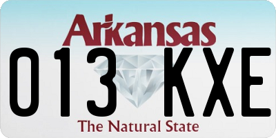AR license plate 013KXE