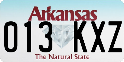 AR license plate 013KXZ