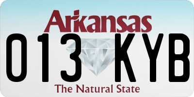 AR license plate 013KYB