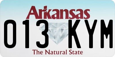AR license plate 013KYM