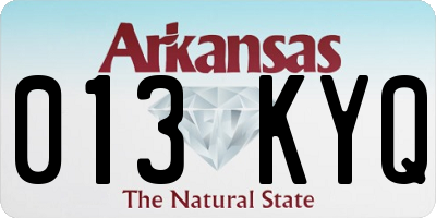 AR license plate 013KYQ