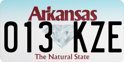 AR license plate 013KZE