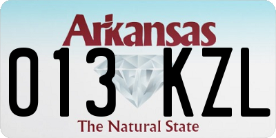 AR license plate 013KZL