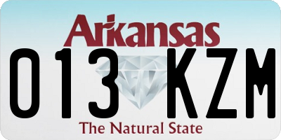 AR license plate 013KZM